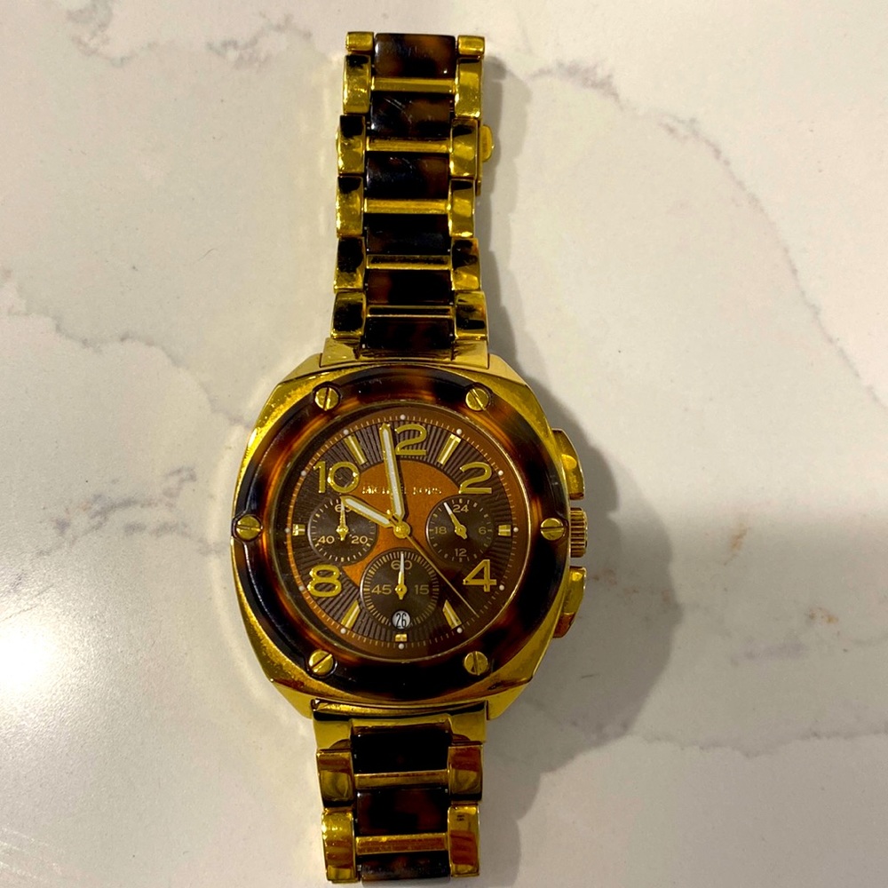 Authentic Michael Kors tortoise shell watch!